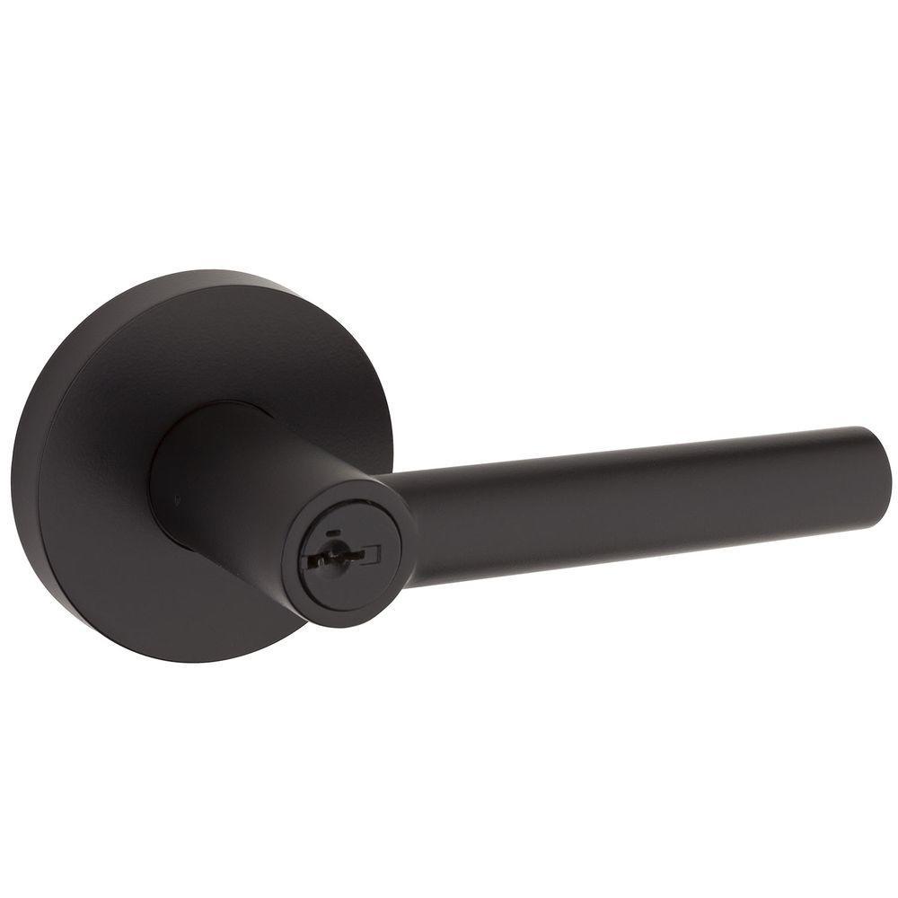 Milan Matte Black Keyed Entry Door Lever - Super Arbor