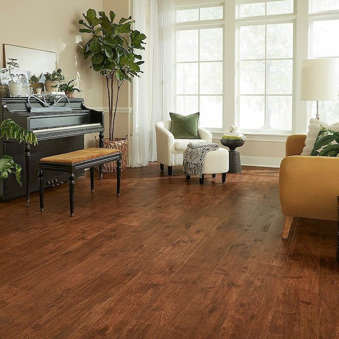 STAINMASTER PetProtect Ocala Hickory 12-mm T x 7-1/2-in W x 47-1/4-in L Waterproof Wood Plank Laminate Flooring (22.09-sq ft / Carton)