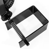 8 in. Black Heavy-Duty Spring-Loaded Gate Caster with Adjustable Bracket and 200 lbs. Load Rating