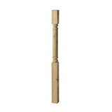 4 in. x 4 in. x 4-1/2 ft. Pressure-Treated Wood Finial Ready Deck Post - Super Arbor