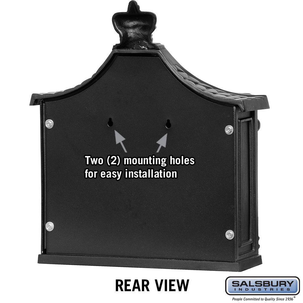 4400 Series Black Victorian Mailbox - Super Arbor