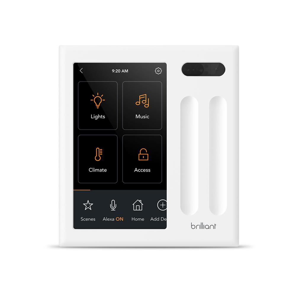 Smart Home Control (2-Switch Panel) for Amazon Alexa, Google Assistant, Apple HomeKit, Ring, Sonos and More - Super Arbor
