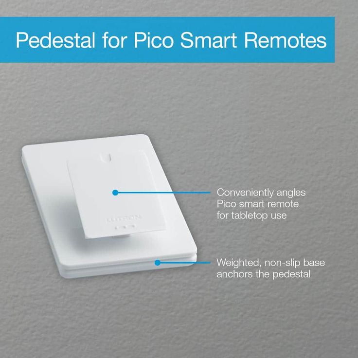 Lutron Caseta Pedestal for Pico Remoteas, White (L-PED1-WH)