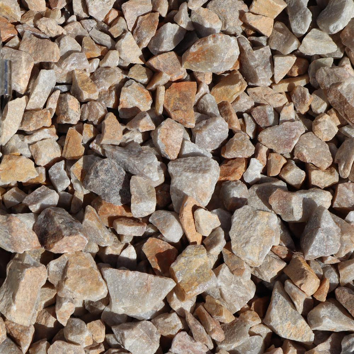 Butler Arts 23.76 cu. ft. 3/4 in. Golden Honey Quartz Decorative Landscaping Gravel (2200 lb. Super Sack)