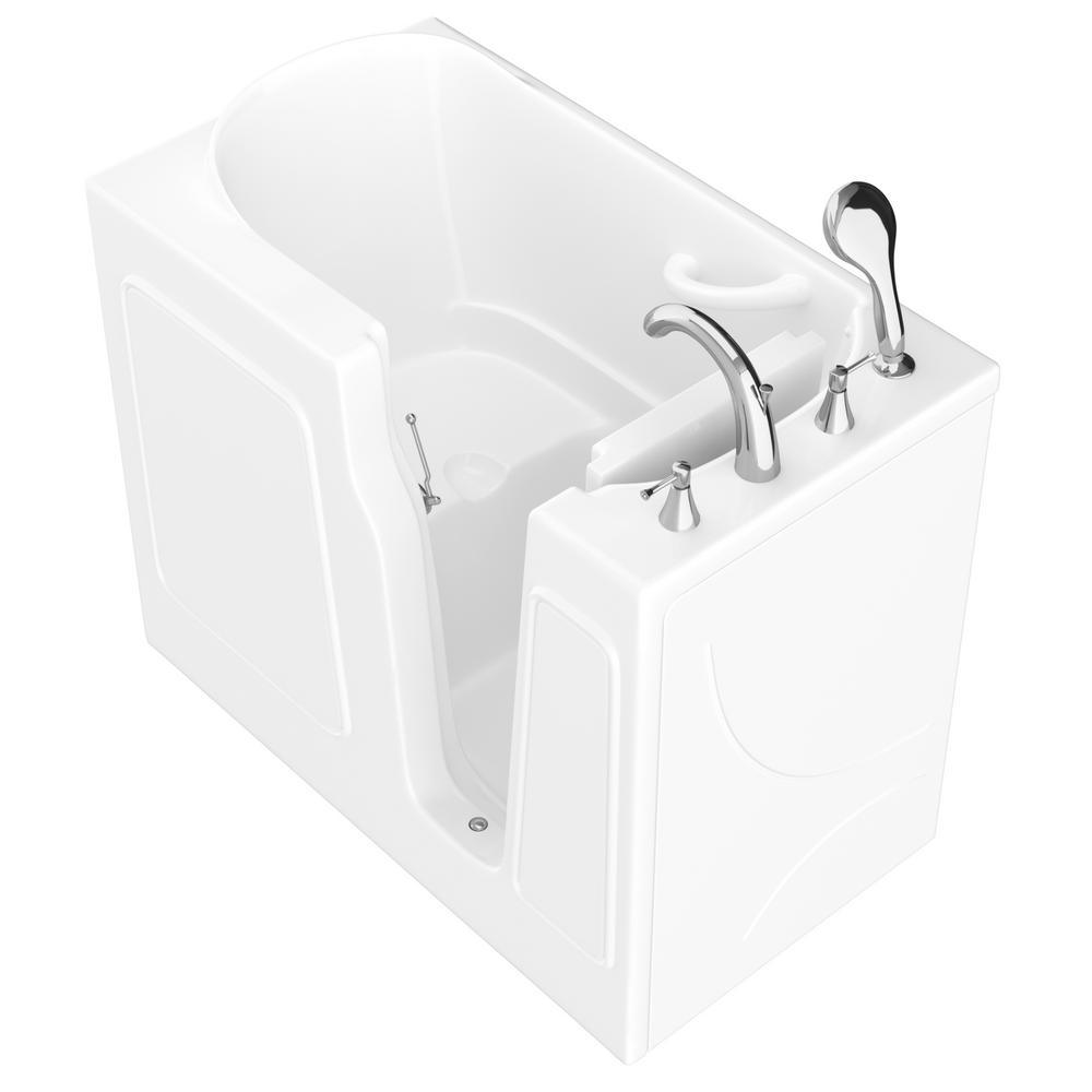 HD Series 26 in. x 46 in. Right Drain Quick Fill Walk-In Soaking Bathtub in White - Super Arbor