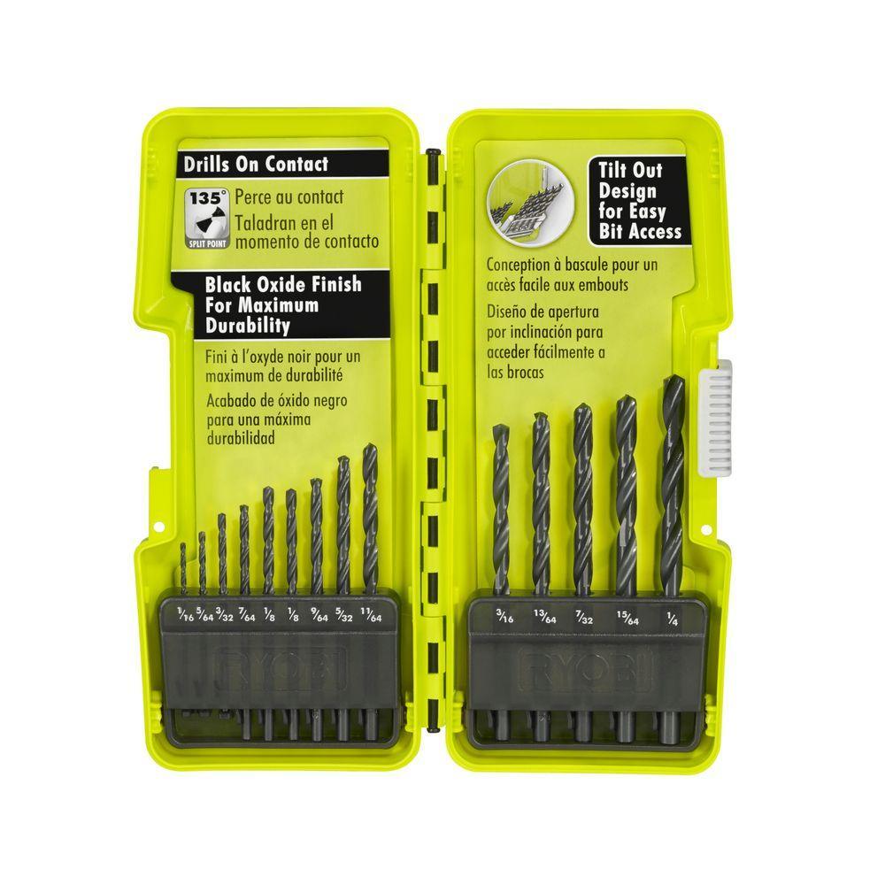 Black Oxide Drill Bit Set (14-Piece) - Super Arbor