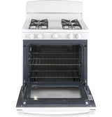 GE 30-in 4-Burner 4.8-cu ft Freestanding Gas Range (White) JGBS30DEKWW