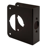 1-3/8 in. x 4-1/2 in. Thick Solid Brass Lock and Door Reinforcer, 2-1/8 in. Single Bore, 2-3/8 in. Backset - Super Arbor
