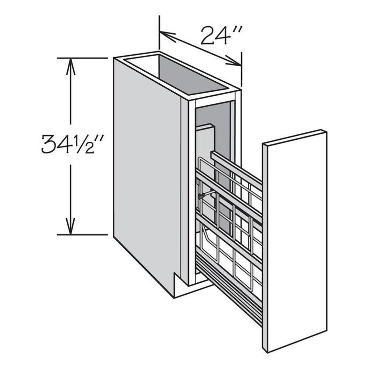 allen + roth Annscroft 9-in W x 34.5-in H x 24-in D Hazelnut Maple Door Base Semi-Custom Cabinet
