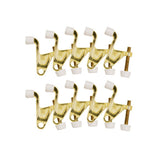 2-1/4 in. x 2-1/8 in. Polished Brass Jumbo Hinge Pin Door Stop Value Pack (10 per Pack) - Super Arbor