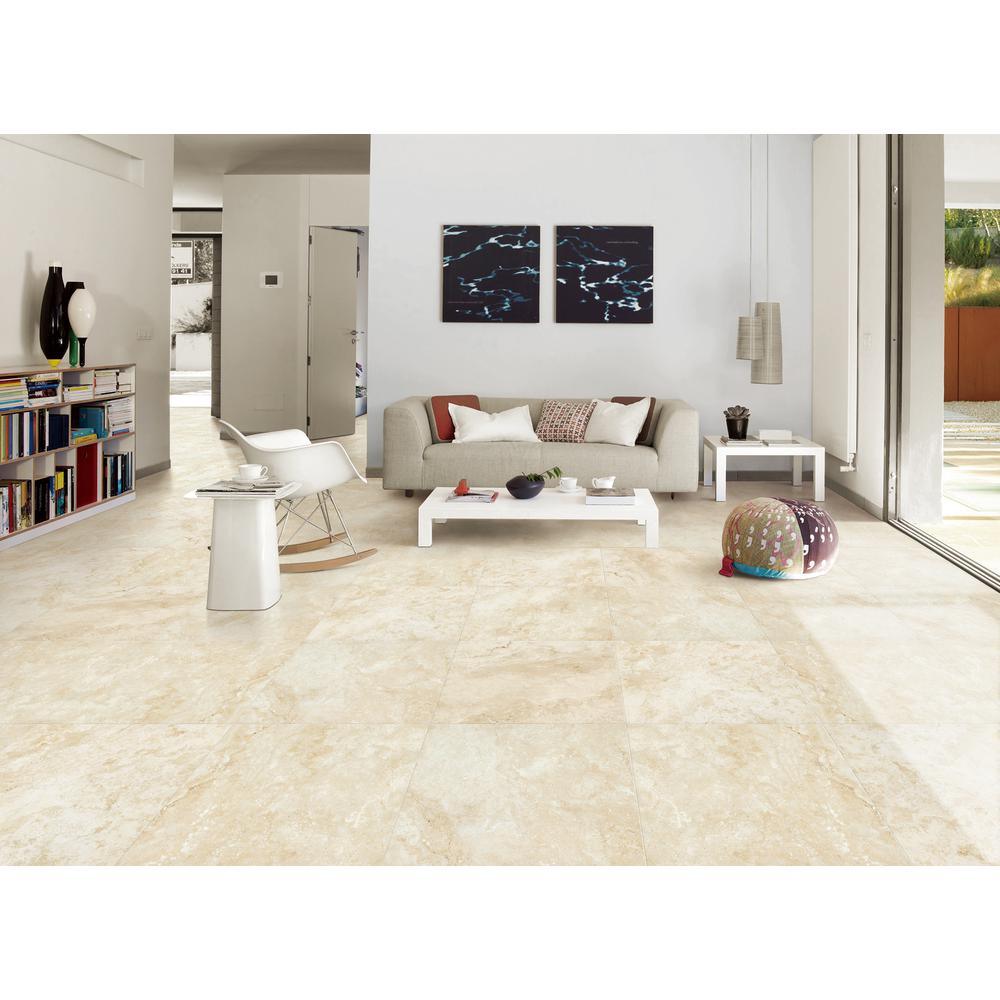 Isabela Ivory 24 in. x 24 in. Matte Porcelain Paver Tile (14 pieces / 56 sq. ft. / pallet) - Super Arbor