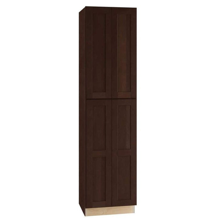 Home Decorators Collection Newport 24 in. W x 24 in. D x 96 in. H Assembled Plywood Pantry Kitchen Cabinet in Manganite with Soft Close