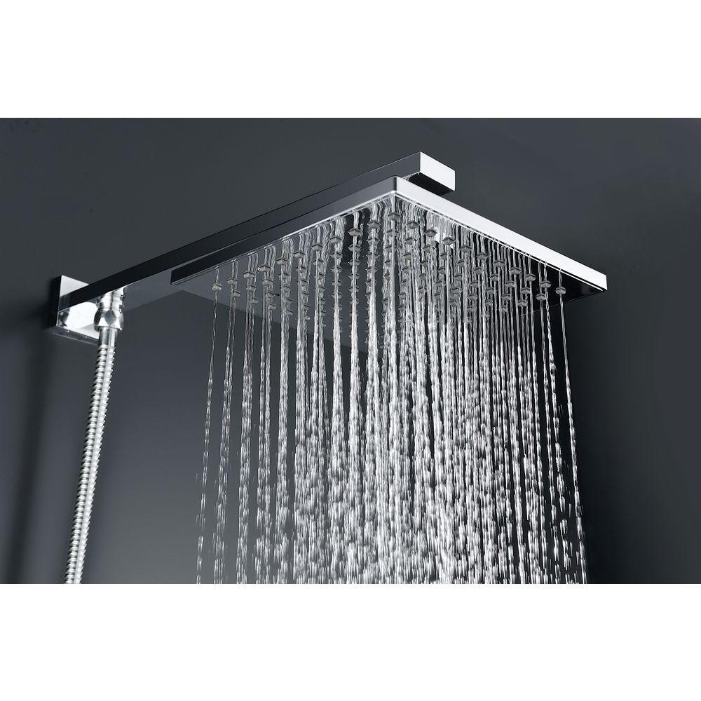 Byne 1-Handle 1-Spray Tub and Shower Faucet with Sprayer Wand in Polished Chrome (Valve Included) - Super Arbor