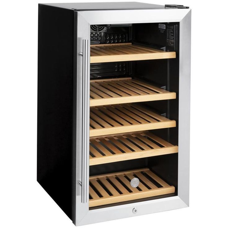 GE 31-Can Capacity (4.1-cu ft) Residential Stainless Steel Built-In/Freestanding Beverage Center