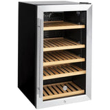 GE 31-Can Capacity (4.1-cu ft) Residential Stainless Steel Built-In/Freestanding Beverage Center