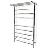 Eve 8-Bar Stainless Steel Wall Mounted Towel Warmer in Matte Black - Super Arbor