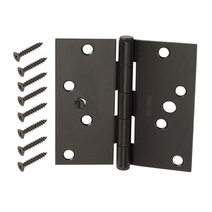4 in. Satin Brass 5/8 in. Radius Adjustable Spring Door Hinge