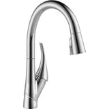 Esque Single-Handle Pull-Down Sprayer Kitchen Faucet with ShieldSpray Technology in Arctic Stainless - Super Arbor