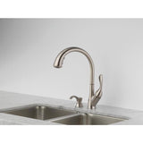 Delta Ashton Stainless 1-Handle Deck-Mount Pull-Down Handle Kitchen Faucet (Deck Plate Included)