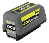 RYOBI 40V 18 in. 2-in-1 Cordless Push Lawn Mower Kit with 6.0Ah Lithium Battery and Charger