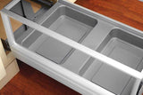 Rev-A-Shelf 35-Quart Plastic Soft Close Pull Out Trash Can
