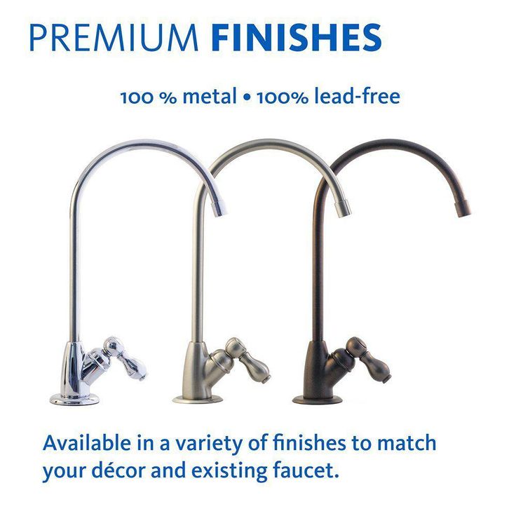 2-Stage Under Counter Water Filtration System with Brushed Nickel Finish Faucet