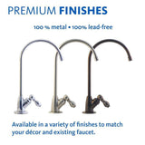 2-Stage Under Counter Water Filtration System with Brushed Nickel Finish Faucet