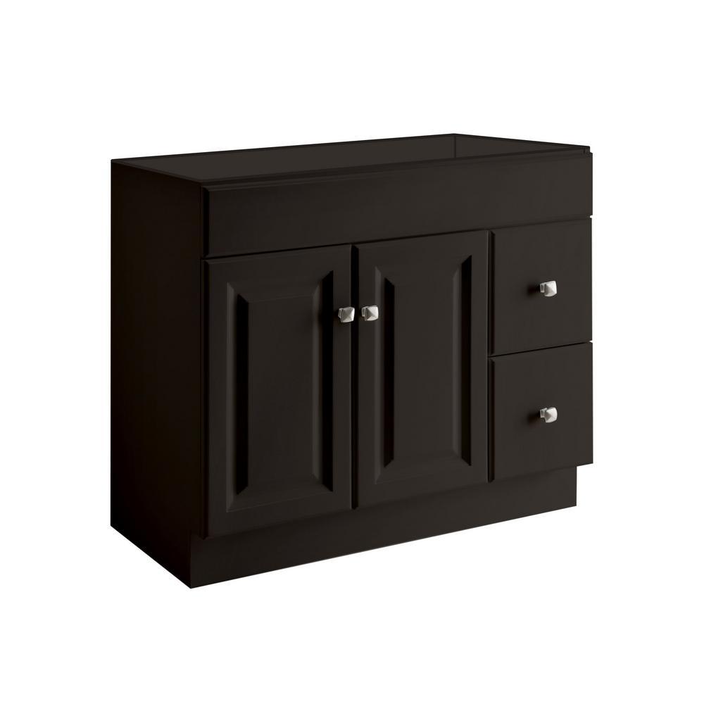 Wyndham 24 in. W x 18 in. D Unassembled Bath Vanity Cabinet Only in White Semi-Gloss