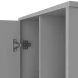 Tridell 21 in. W x 14 in. D x 68 in. H Bathroom Cabinet in Gray - Super Arbor