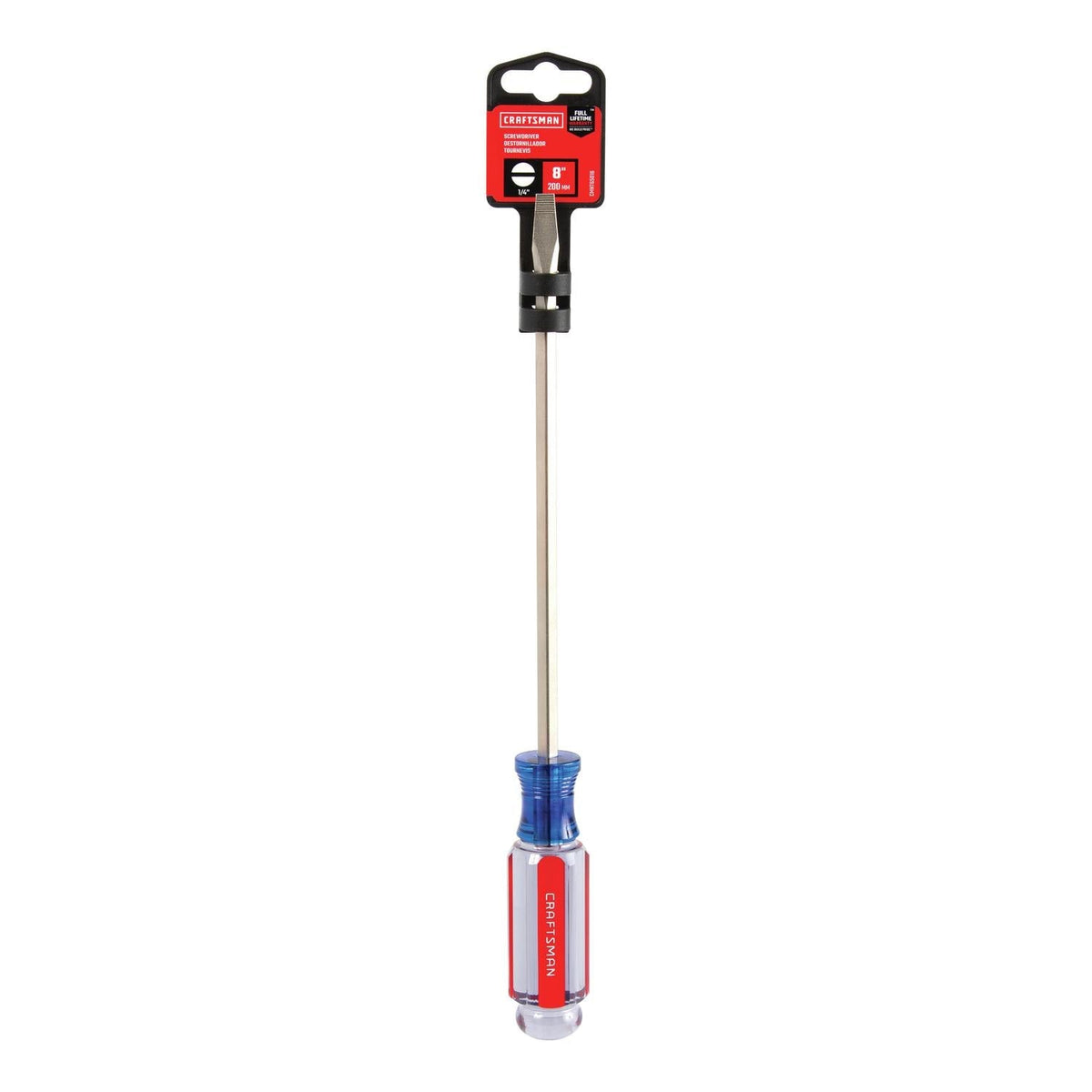 Craftsman 1/4 in. x 8 in. Slotted Screwdriver - Durable and Comfortable