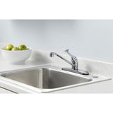 Single-Handle Standard Kitchen Faucet in Chrome - Super Arbor