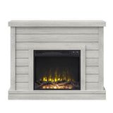 47.38 in. Wall Mantel Electric Fireplace in Weathered Gray - Super Arbor