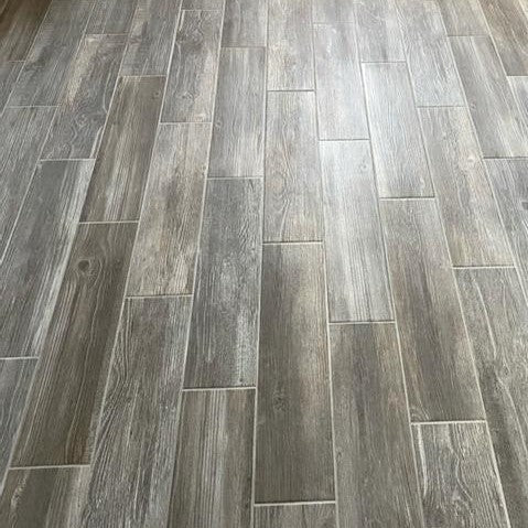 Style Selections Woods Natural 6-in x 24-in Glazed Porcelain Wood Look Floor Tile - Super Arbor