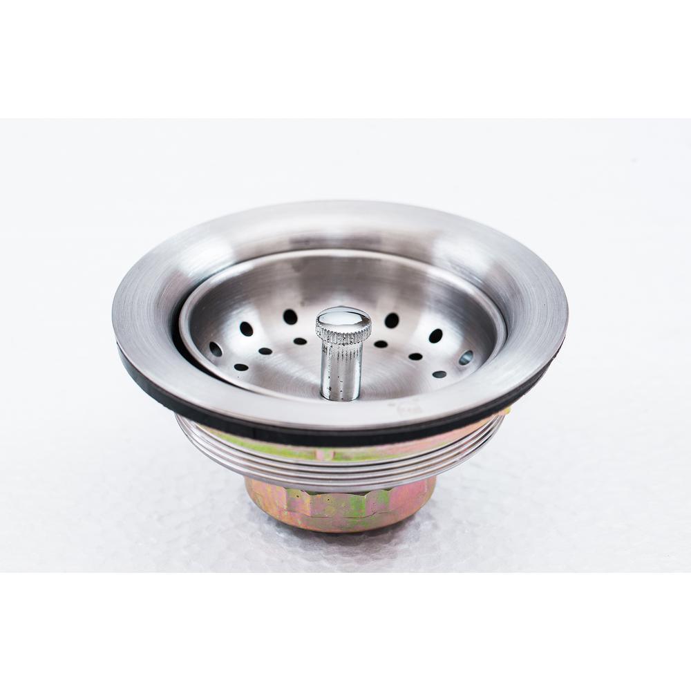 All-in-One Dual Mount Stainless Steel 33 in. 2-Hole 50/50 Double Bowl Kitchen Sink in Brushed Finish - Super Arbor