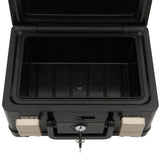 0.15 cu. ft. Molded Fire Resistant and Waterproof Portable Chest with Carry Handle, Key and Double Latch Lock - Super Arbor