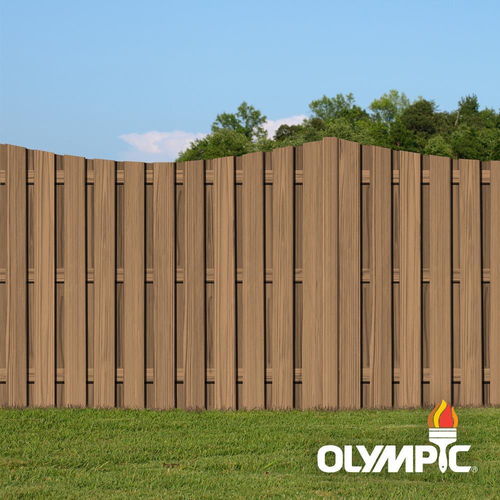 Olympic Maximum 5 gal. Teak Semi-Transparent Exterior Stain and Sealant in One - Super Arbor