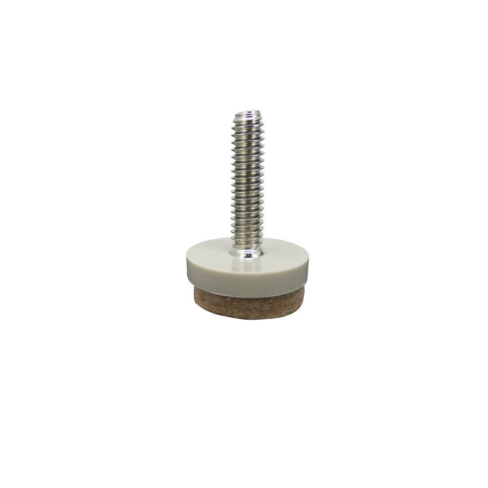 1-1/2 in. Threaded Stem Furniture Glides with Felt Base (4 per Pack) - Super Arbor