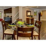 30 in. Clear Round Glass Table Top, 1/2 in. Thickness Tempered Beveled Edge Polished - Super Arbor