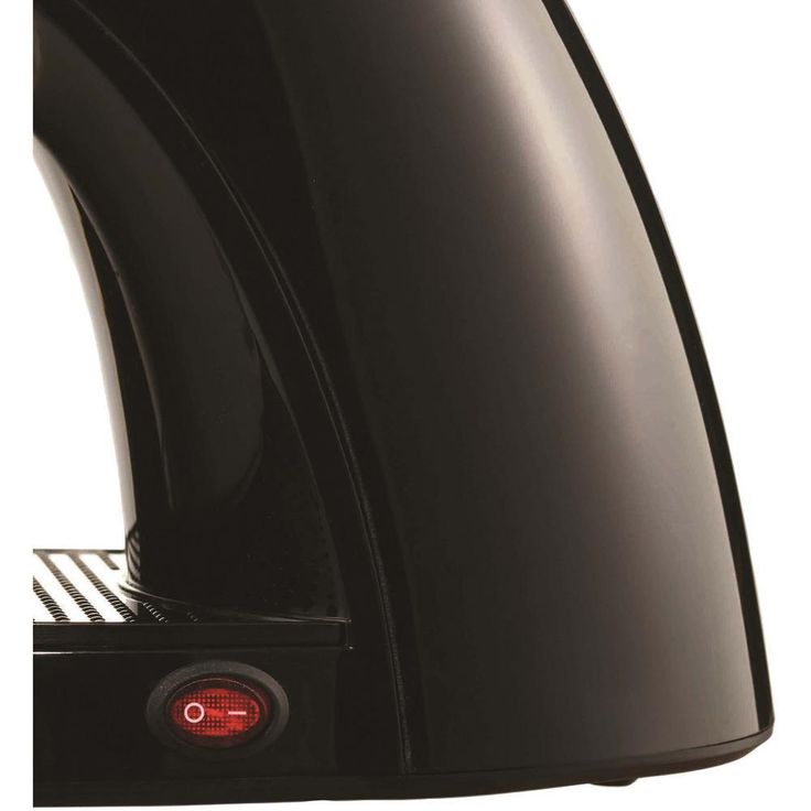 1-Cup Black Single Serve Coffee Maker with Removable Filter