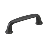 3 in. (76 mm) Center-to-Center Matte Black Traditional Drawer Pull - Super Arbor
