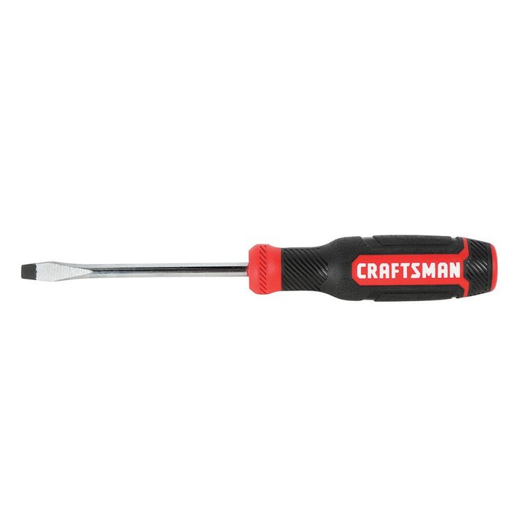 CRAFTSMAN Bi-Material Handle 1/4-in Slottedhead Screwdriver