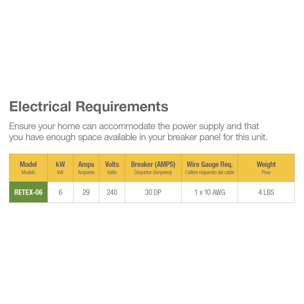 Performance 6 kW 1.0 GPM Point-Of-Use Tankless Electric Water Heater - Super Arbor