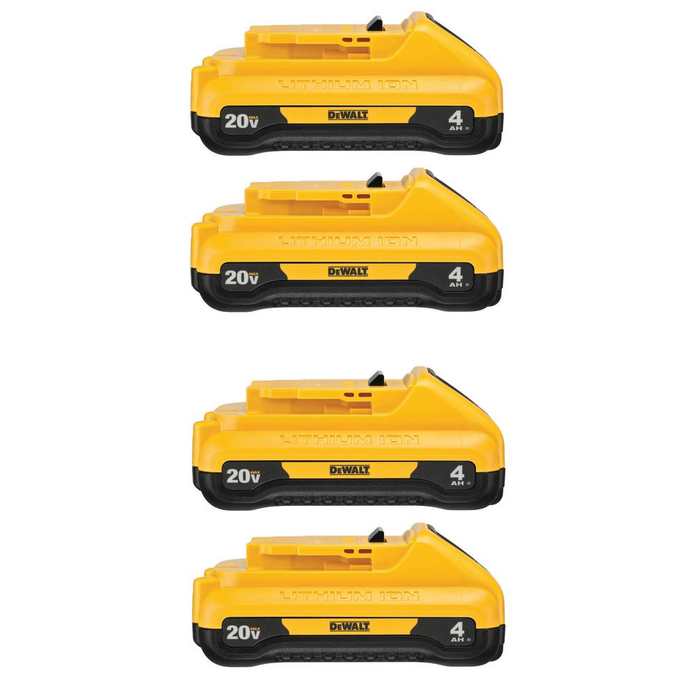 20-Volt MAX Compact Lithium-Ion 4.0Ah Battery Pack (2-Pack)