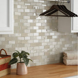 Daltile Premier Accents Beach Brick Joint 11 in. x 13 in. x 6 mm Glass Mosaic Wall Tile (0.9 sq. ft. / piece)