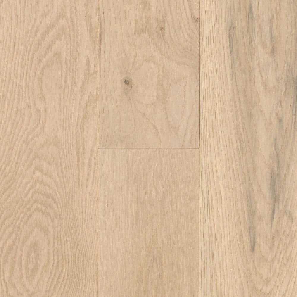 Mohawk Jupiter Moon Beachwood Oak 0.5 in. T x 7 in. W Wirebrushed Engineered Hardwood Flooring (35.05 sq. ft./case)