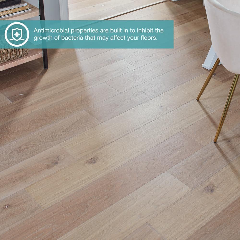 Pergo Defense+ Beachwood Park Oak 3/8 in. T x 7.5 in. W Click Lock W Brushed Engineered Hardwood Flooring (24.5 sq.ft./case)