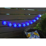 Outdoor/Indoor 7 ft. 10-Light Battery Powered Paper Lantern Mini Bulb LED String Light (Multi-Color)