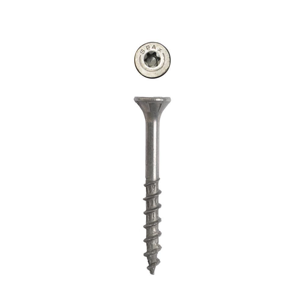 #8 x 1-1/2 in. T-Star Plus Flat Head Interior/Exterior HCR-X Screw (195-Box)