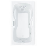 Laguna 60 in.¬†Acrylic Reversible Drain Rectangle Drop-In Whirlpool Bathtub in White - Super Arbor