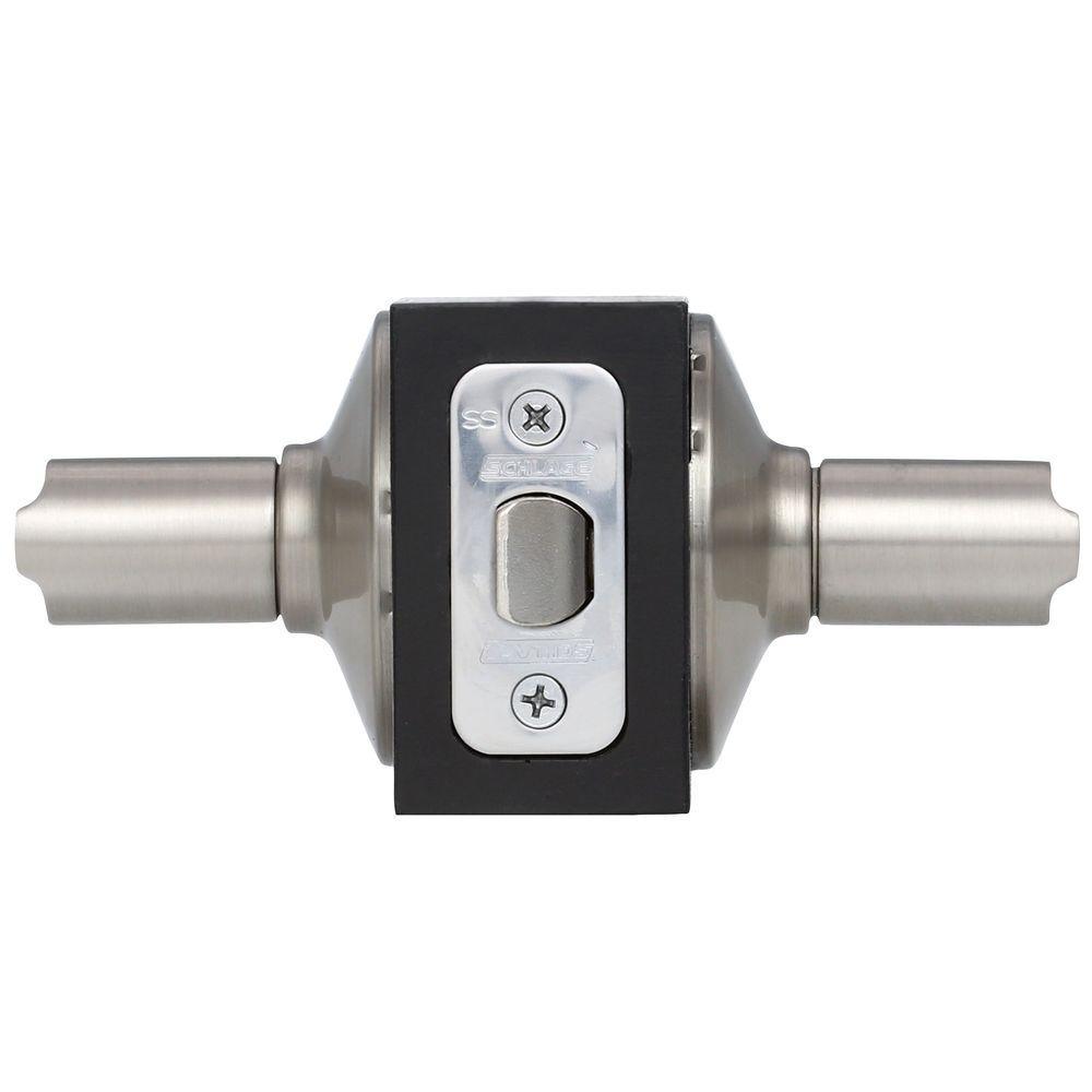 Latitude Satin Nickel Passage Hall/Closet Door Lever (4-Pack) - Super Arbor